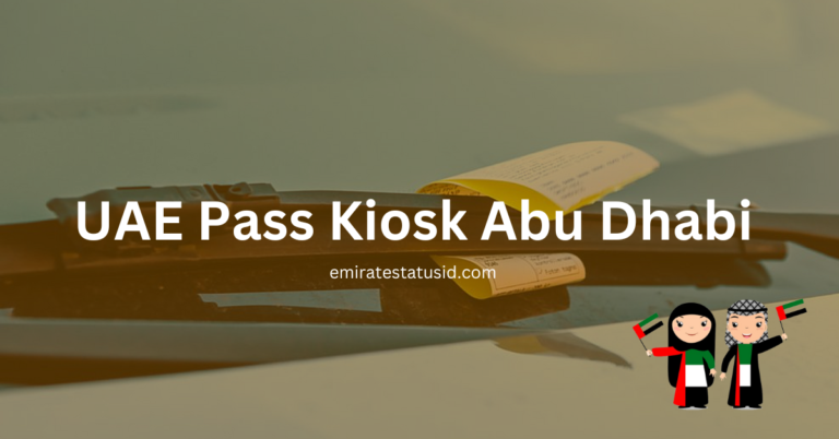 UAE pass kiosk abu dhabi near me